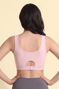 Zelocity Low Impact Quick Dry Sports Bra - Pale Lilac — thumbnail 4